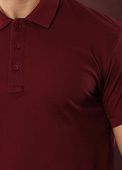 MAROON POLO T-SHIRT