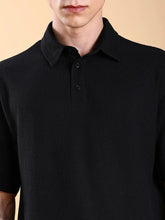 BLACK POLO T-SHIRT