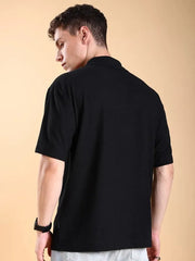 BLACK POLO T-SHIRT