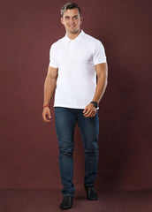 WHITE POLO T-SHIRT