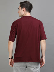 MAROON OVERSIZED T-SHIRT
