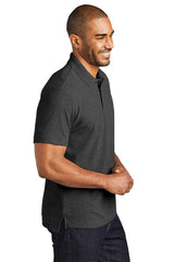CHARCOAL POLO T-SHIRT