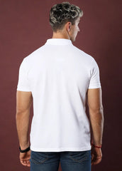 WHITE POLO T-SHIRT