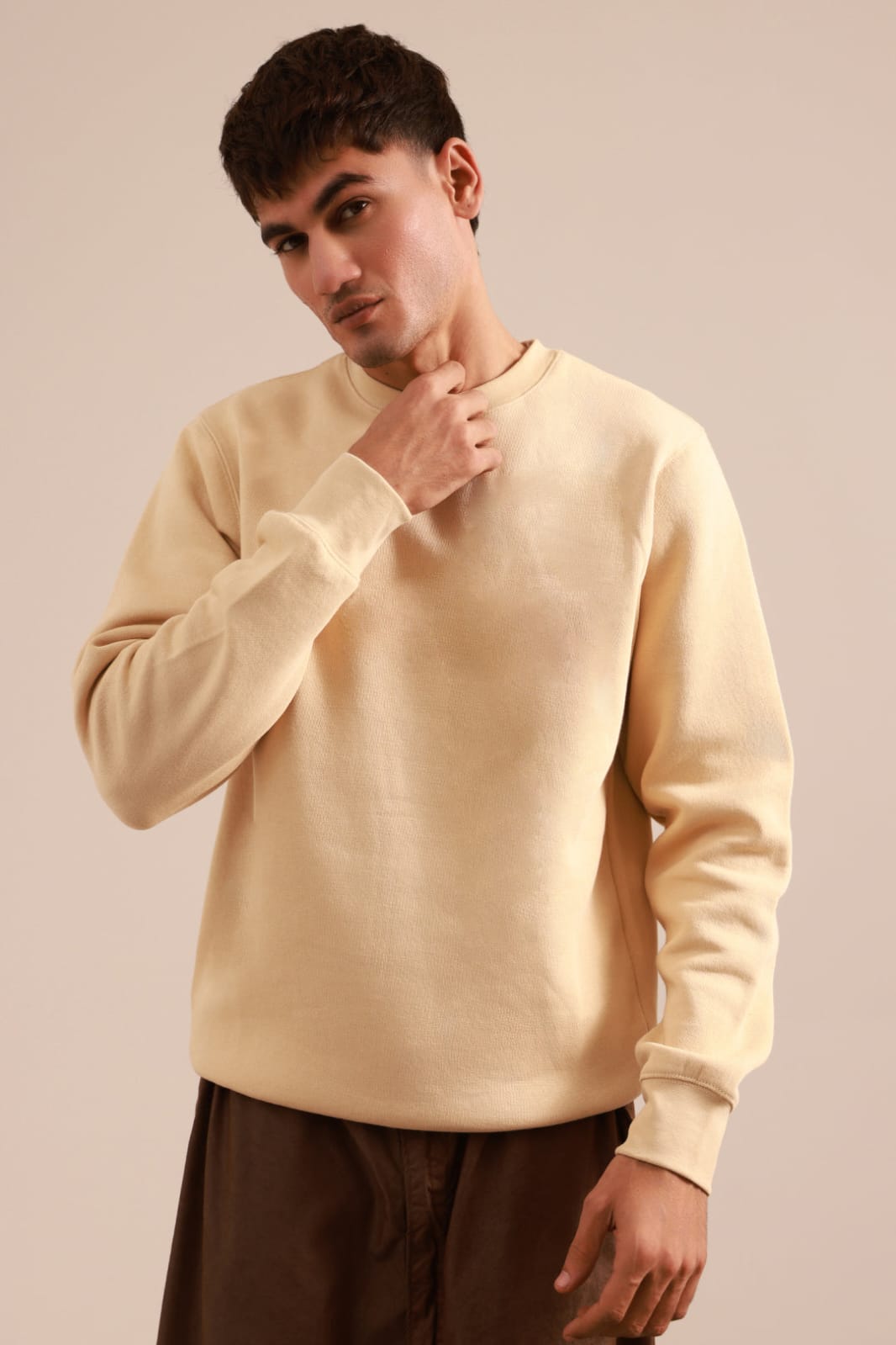 BEIGE SWEAT SHIRT