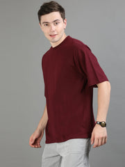 MAROON OVERSIZED T-SHIRT