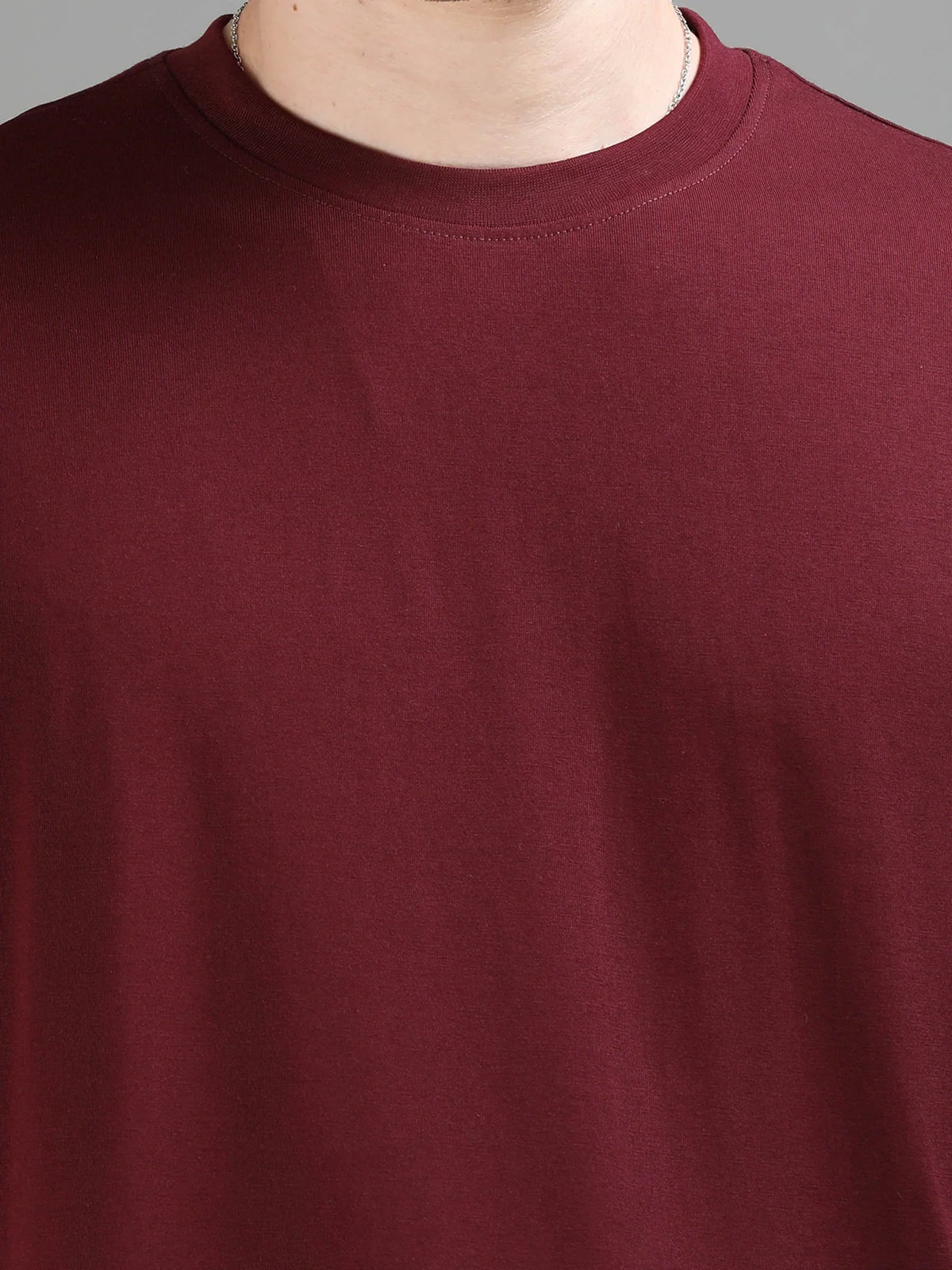 MAROON OVERSIZED T-SHIRT