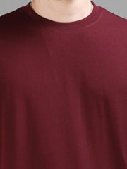 MAROON OVERSIZED T-SHIRT
