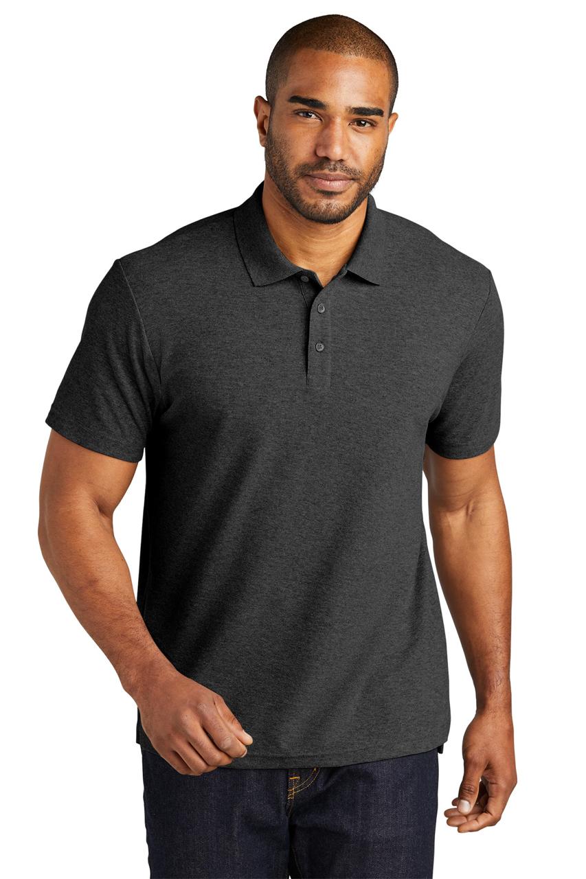CHARCOAL POLO T-SHIRT