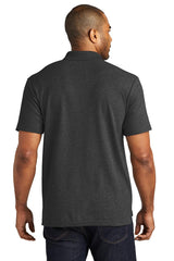 CHARCOAL POLO T-SHIRT